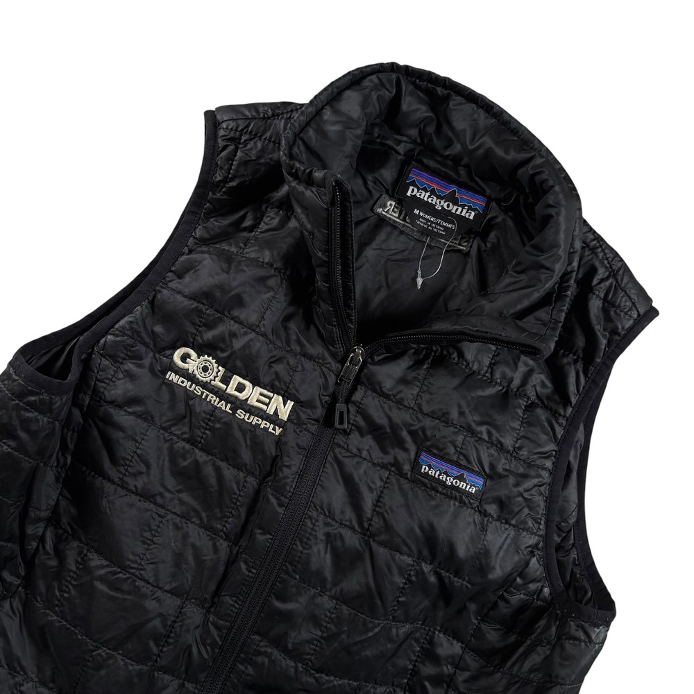 Patagonia Nano Puff Vest Womens M Black Primaloft Insulated
